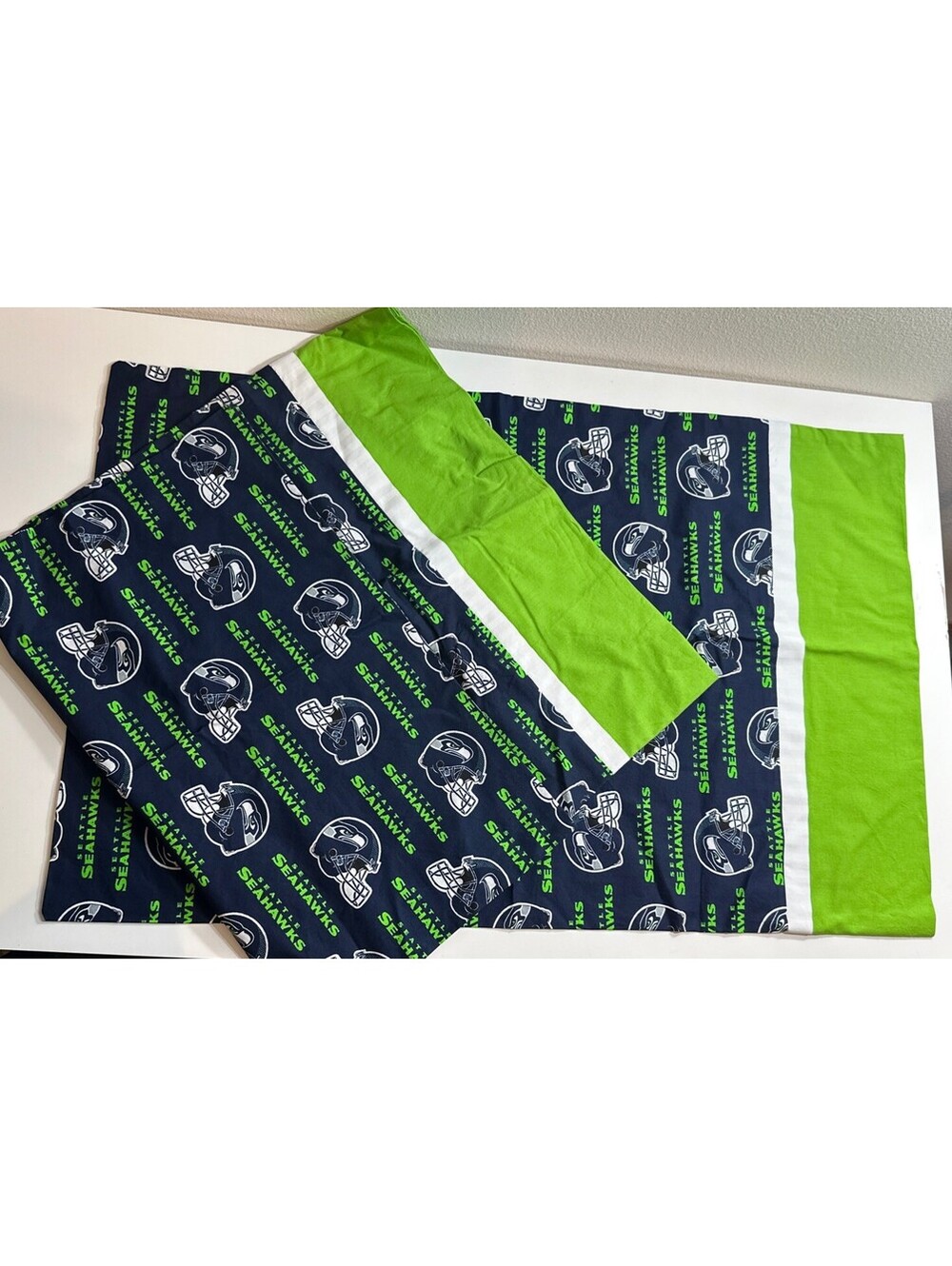 2 Seattle Seahawks NFL Pillowcases Handmade New Unused